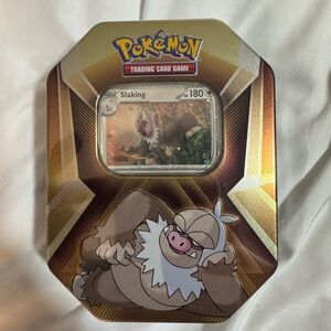 Pokemon Trading Card Game Tin - Gold and Brown